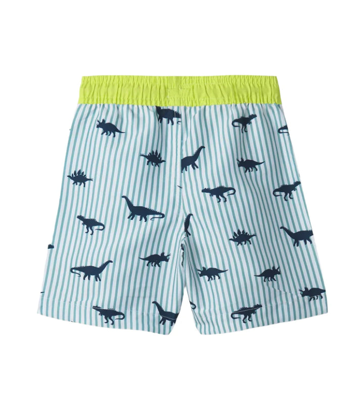 Hatley Swim Trunks (Dino Stripes)