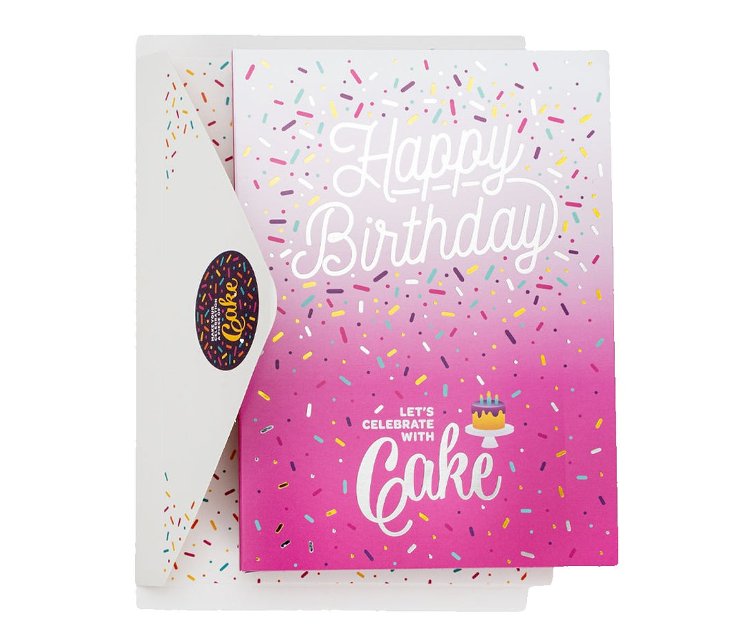 Instacake Card Happy Birthday Pink Vanilla