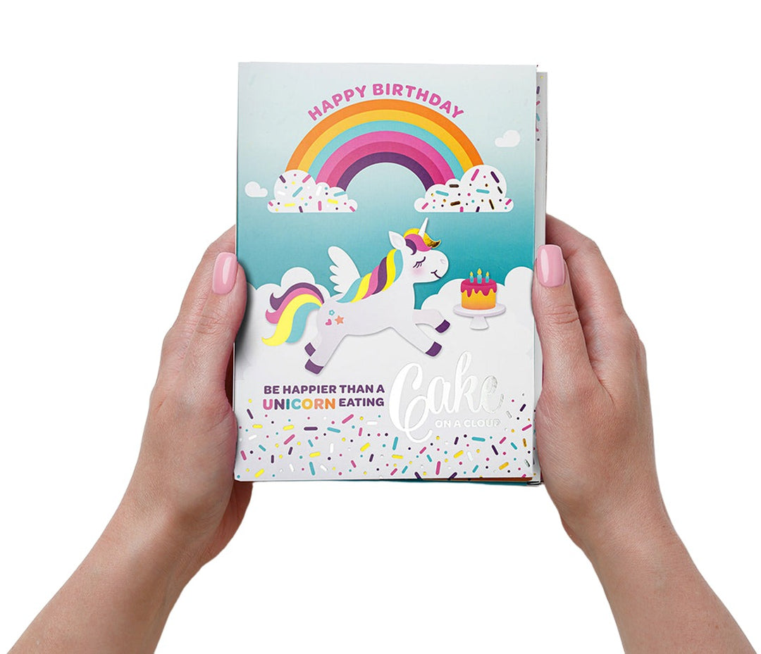 Instacake Card Unicorn Birthday Vanilla