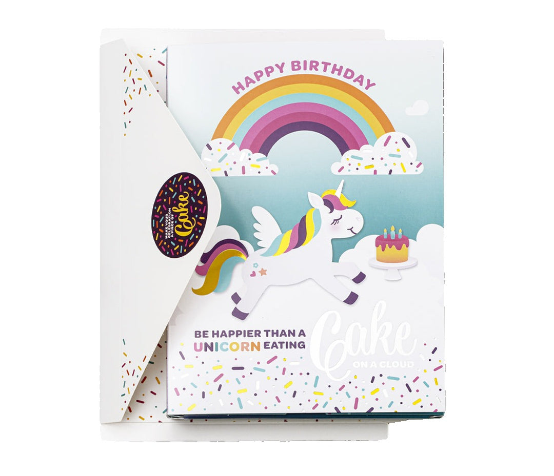 Instacake Card Unicorn Birthday Vanilla