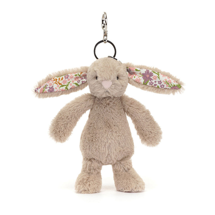 Jellycat Bashful Beige Petal Bunny Bag Charm