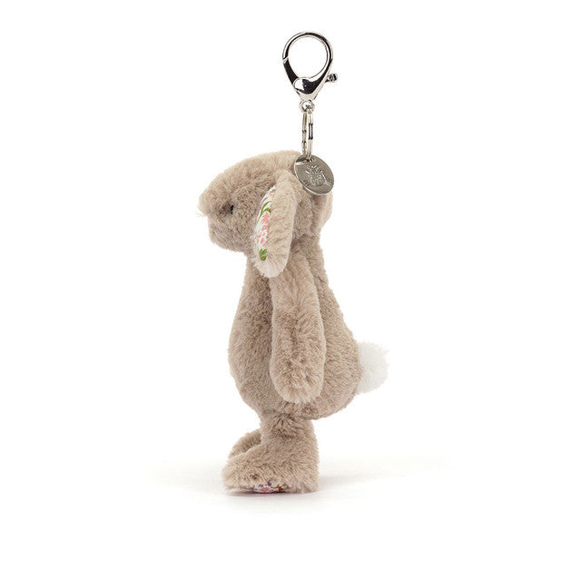 Jellycat Bashful Beige Petal Bunny Bag Charm