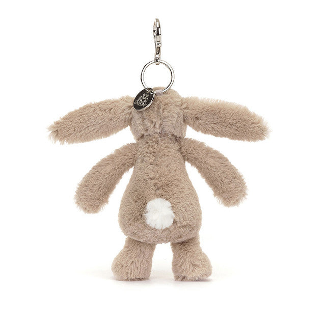 Jellycat Bashful Beige Petal Bunny Bag Charm