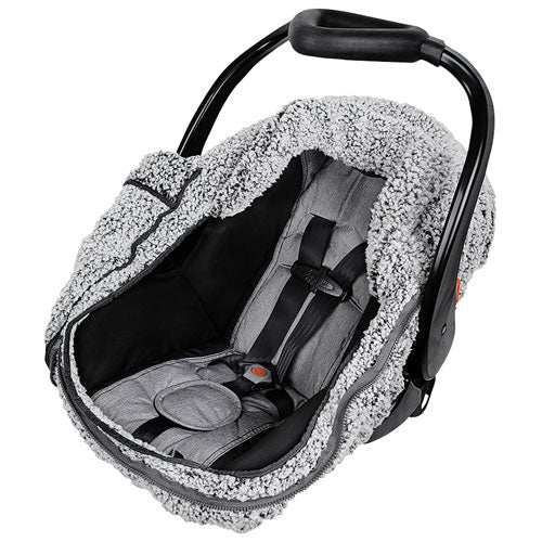 JJ Cole Cuddly Car Seat Cover Grey babyandme babyandme Kelowna Store