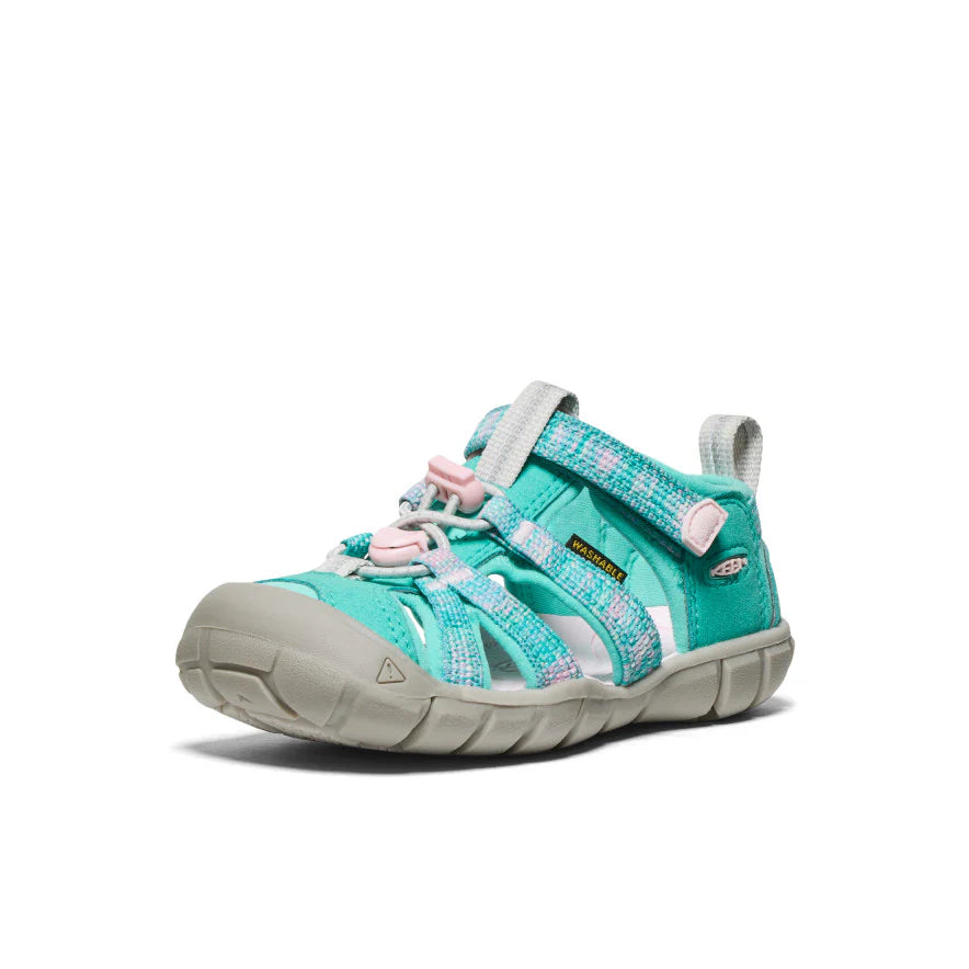 KEEN Little Kids' Seacamp II CNX (Bright Aqua/Pink-A-Boo)