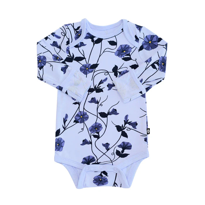 Kyte Baby Long Sleeve Bodysuit (Petunia)