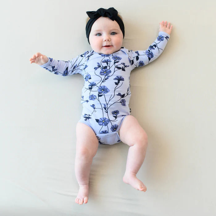 Kyte Baby Long Sleeve Bodysuit (Petunia)