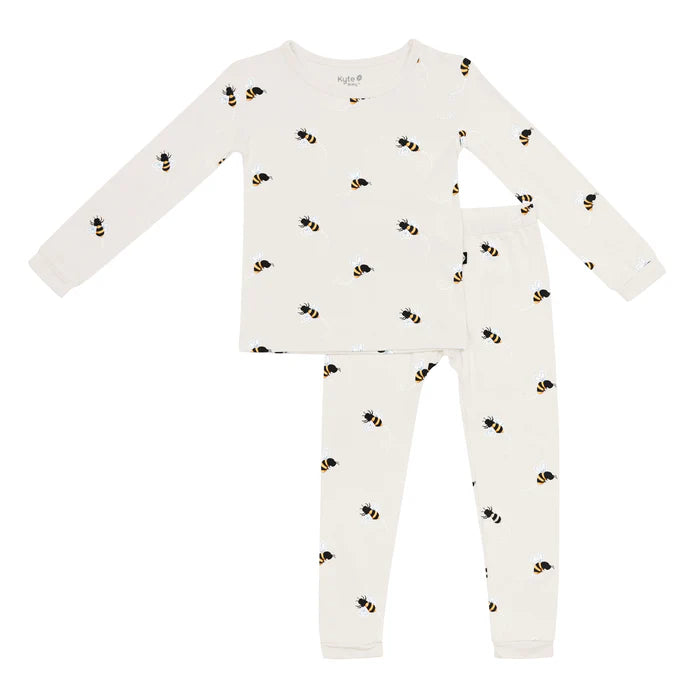 Kyte Baby Long Sleeve Pajamas (Bee Mine)