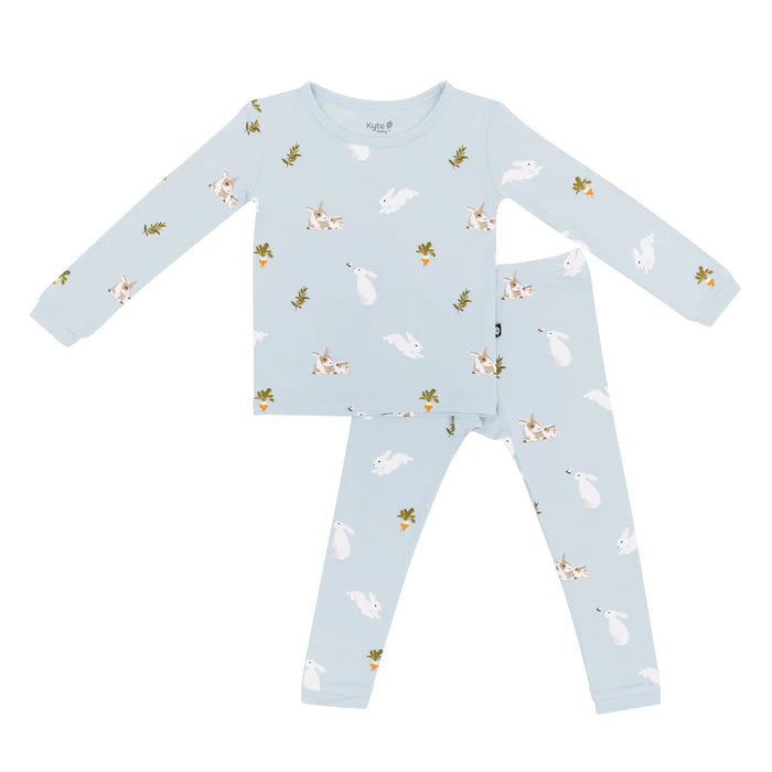 Kyte Baby Long Sleeve Pajamas (Ice Rabbit)