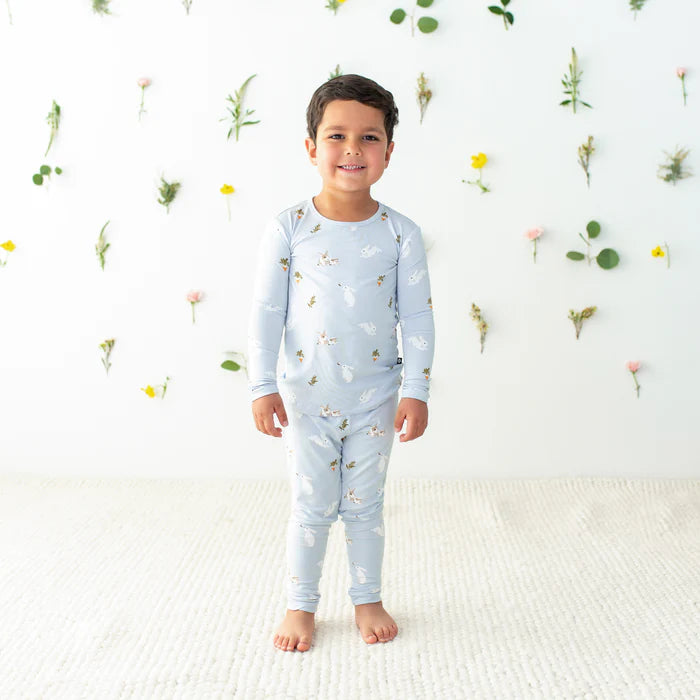 Kyte Baby Long Sleeve Pajamas (Ice Rabbit)