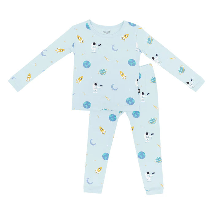 Kyte Baby Long Sleeve Pajamas (Ice Space)