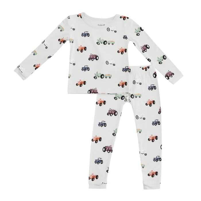 Kyte Baby Long Sleeve Pajamas (Tractor)