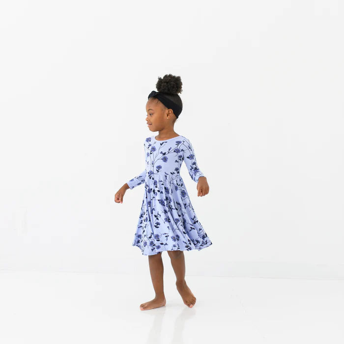 Kyte Baby Long Sleeve Twirl Dress (Petunia)