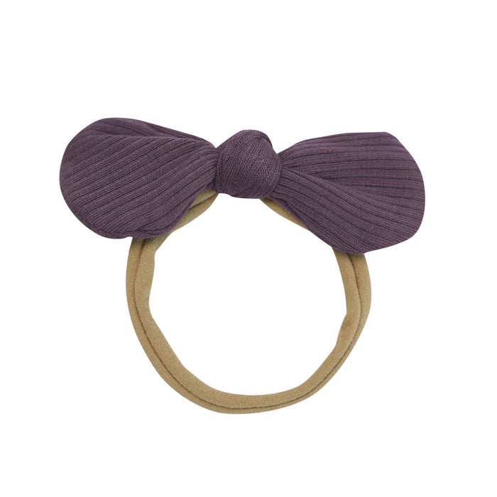 Kyte Baby Ribbed Nylon Bow (Currant)