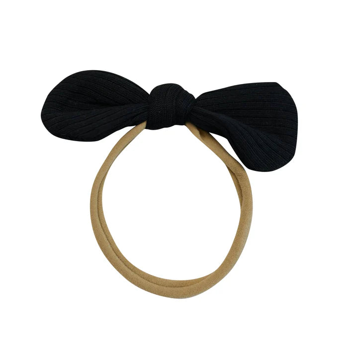 Kyte Baby Ribbed Nylon Bow (Midnight)