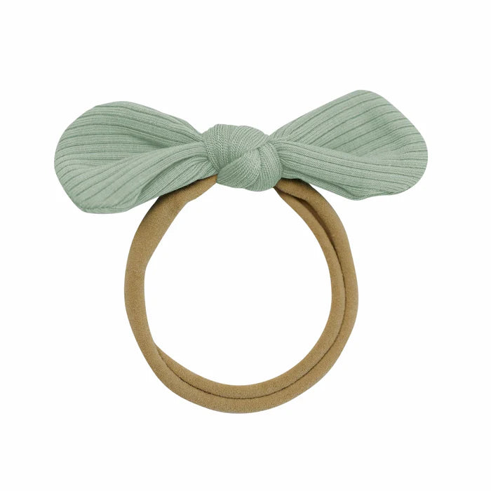 Kyte Baby Ribbed Nylon Bow (Thyme)