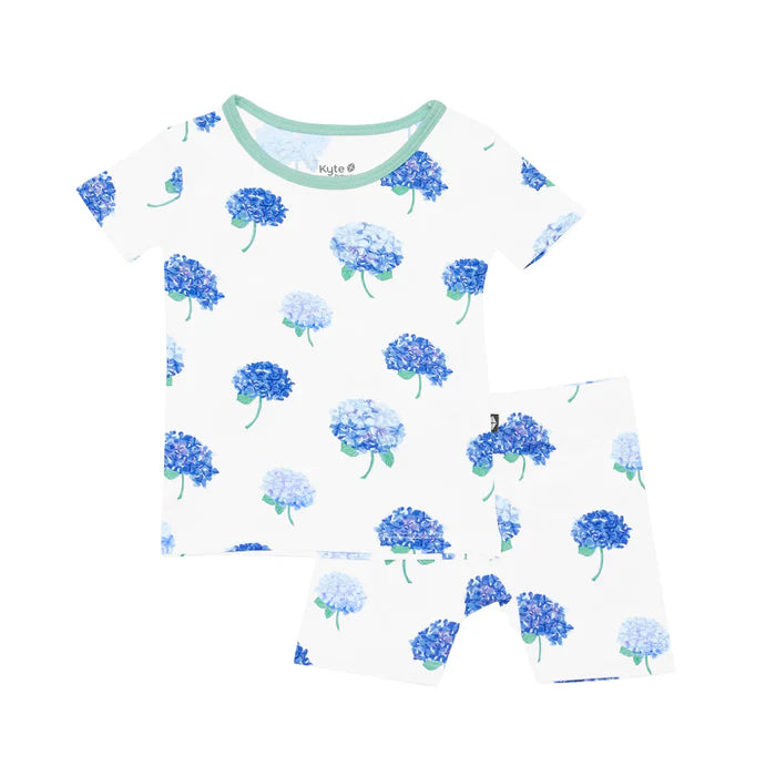 Kyte Baby Short Sleeve Pajamas (Hydrangea)