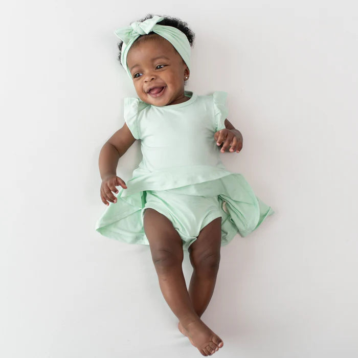 Kyte Baby Twirl Bodysuit Dress (Mint) - FINAL SALE