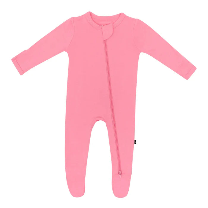 Kyte Baby Zippered Footie (Guava)