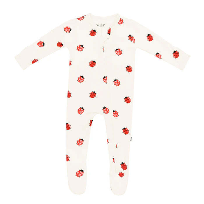 Kyte Baby Zippered Footie (Love Bug)