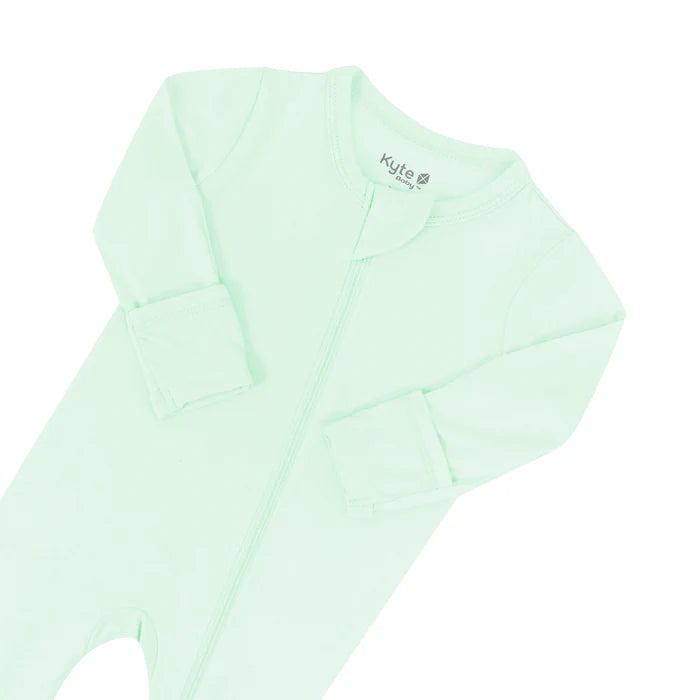 Kyte Baby Zippered Footie (Mint) - FINAL SALE