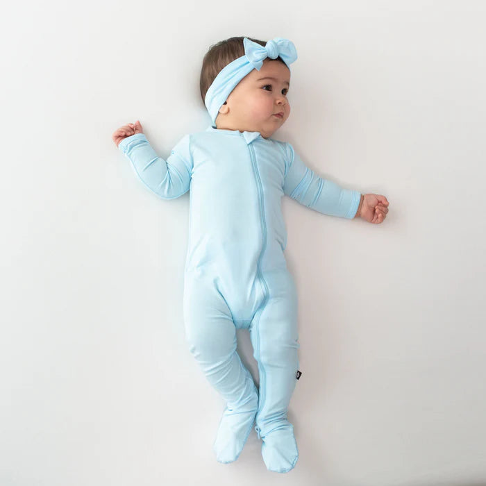 Kyte Baby Zippered Footie (Powder) - FINAL SALE