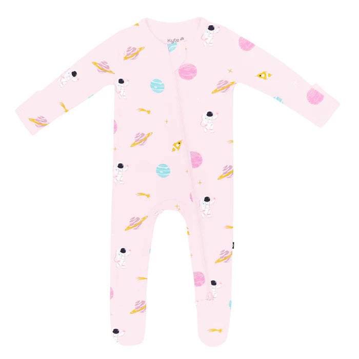 Kyte Baby Zippered Footie (Sakura Space)