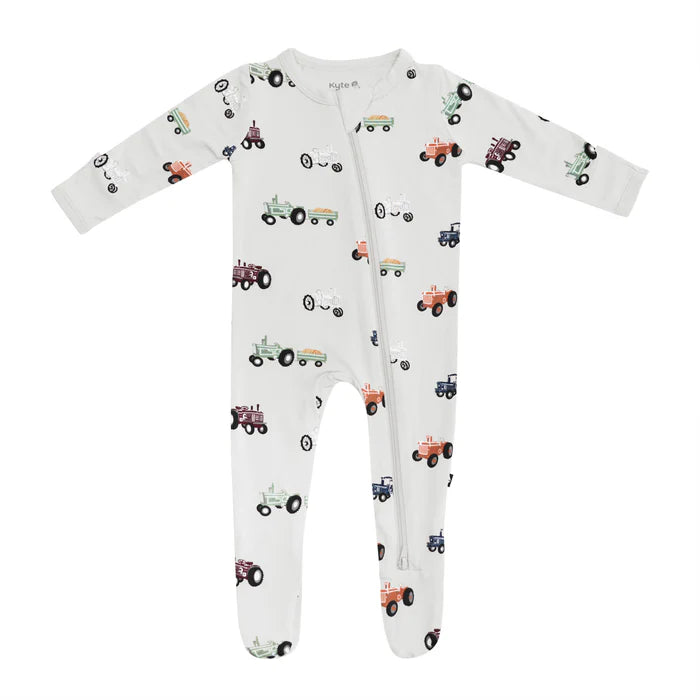 Kyte Baby Zippered Footie (Tractor)