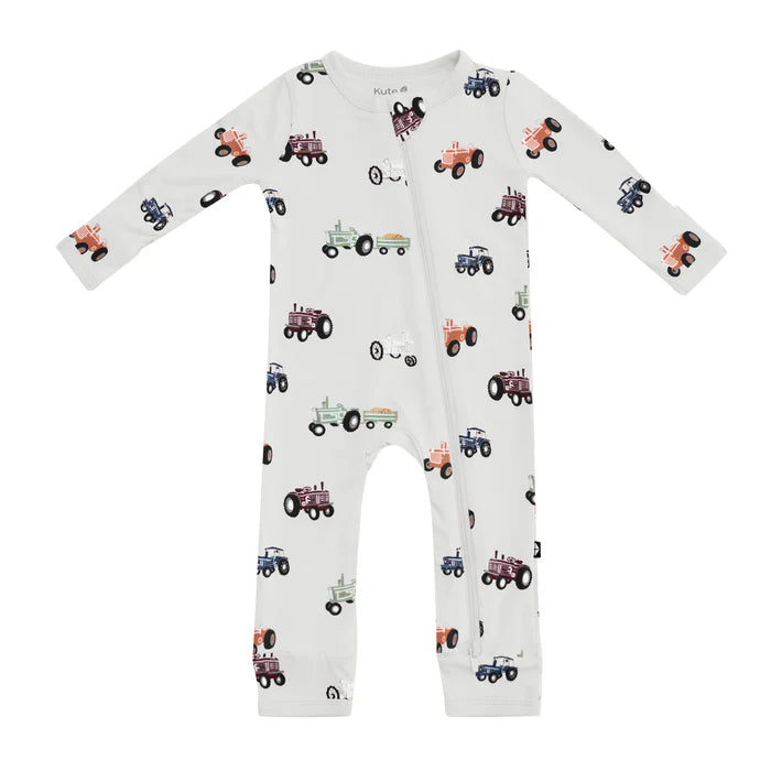 Kyte Baby Zippered Romper (Tractor)