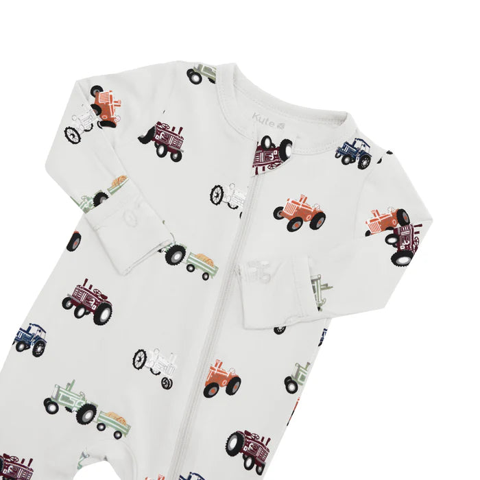 Kyte Baby Zippered Romper (Tractor)