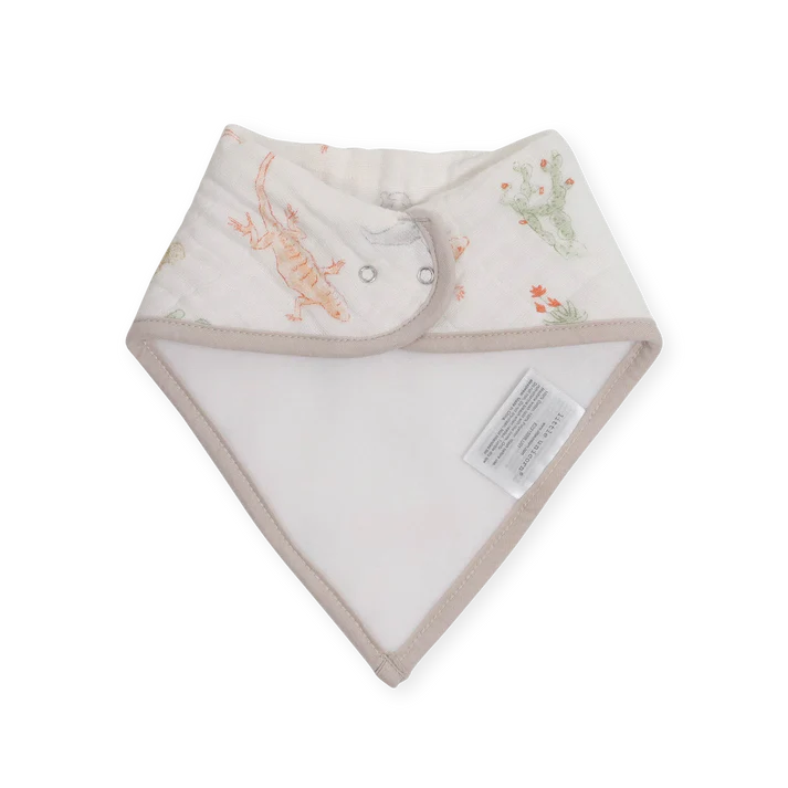 Little Unicorn Cotton Muslin/Fleece Bandana Bib 4Pk (Adobe Checker)