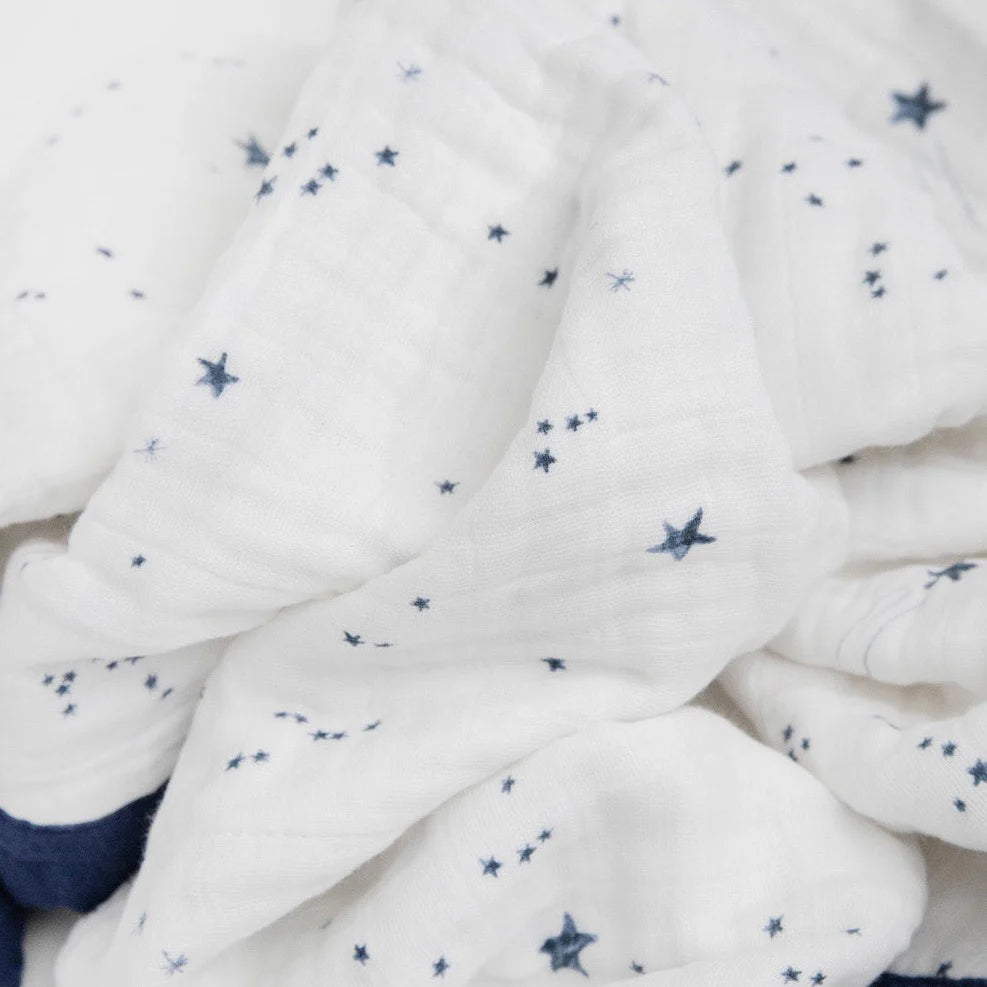 Little Unicorn Cotton Muslin Baby Quilt (Shooting Stars)