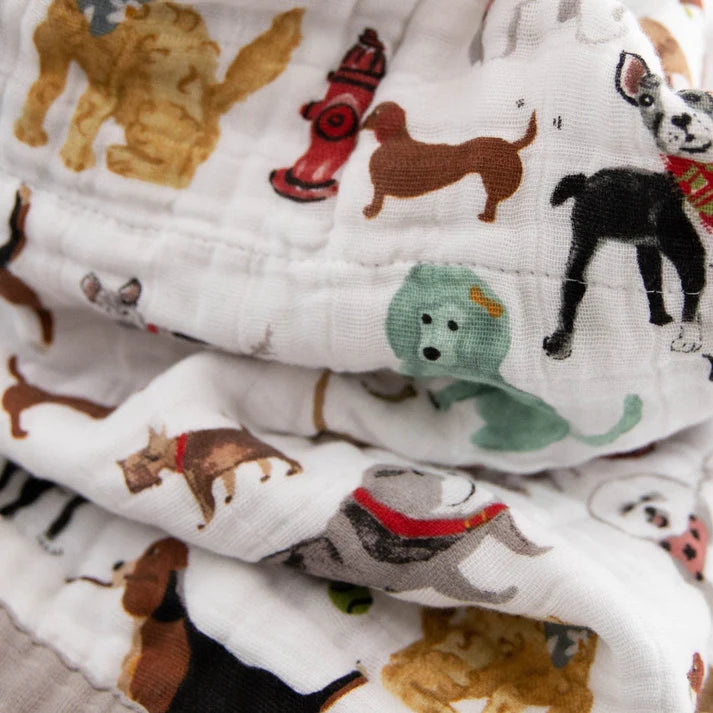 Little Unicorn Cotton Muslin Baby Quilt (Woof)