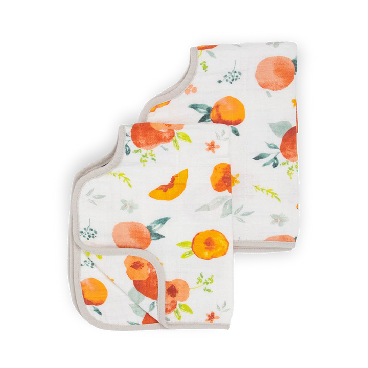 Little Unicorn Cotton Muslin Burp Cloth 2Pk (Georgia Peach)