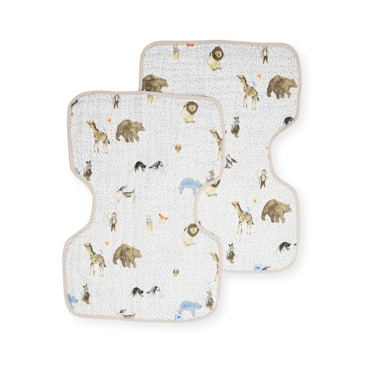 Little Unicorn Cotton Muslin Burp Cloth 2Pk (Party Animals)