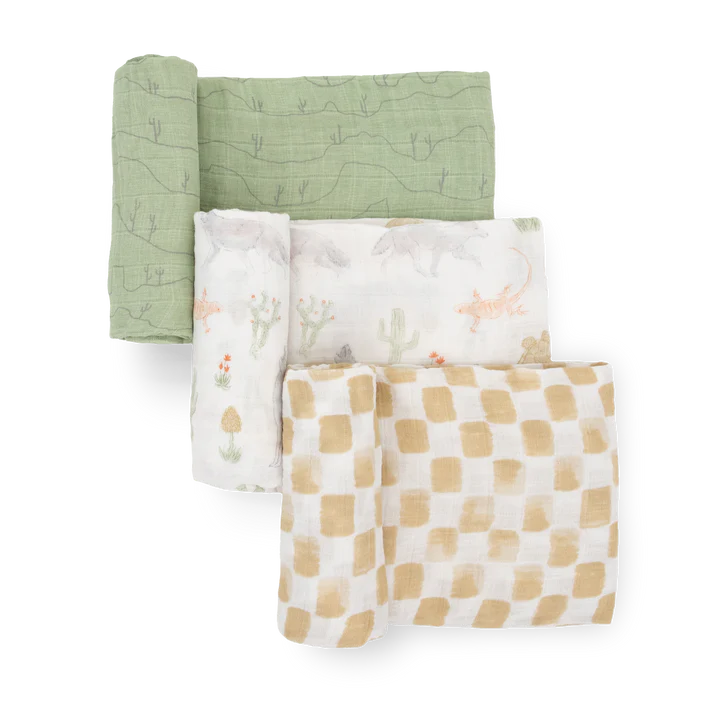 Little Unicorn Cotton Muslin Swaddle Set (Desert Night)