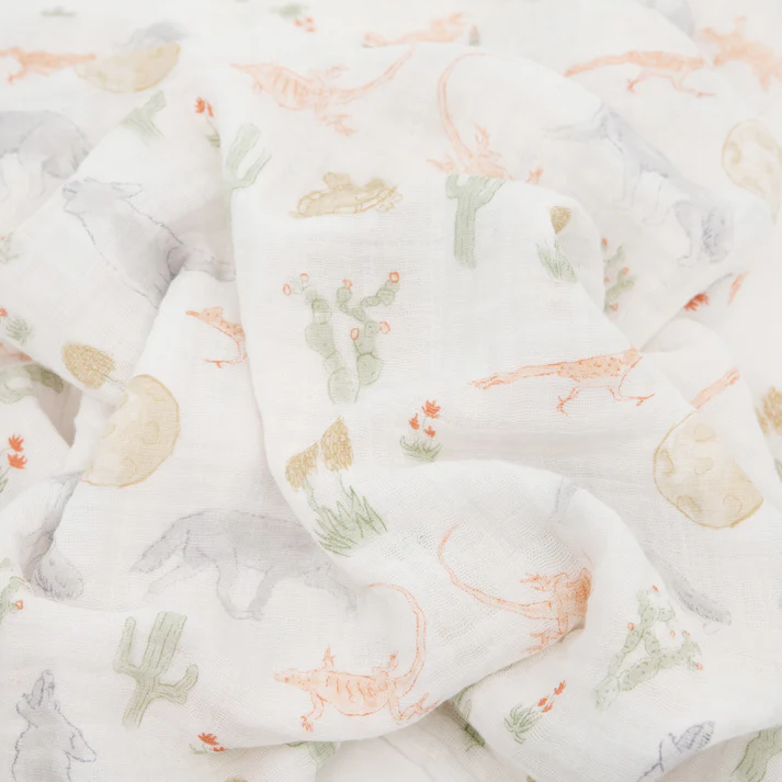 Little Unicorn Cotton Muslin Swaddle Set (Desert Night)