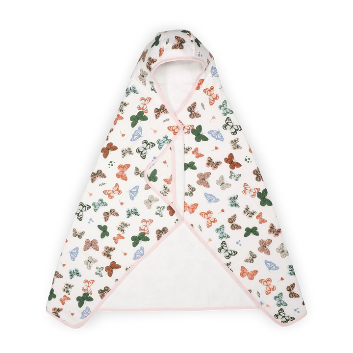 Little Unicorn Toddler Hooded Towel (Butterflies)