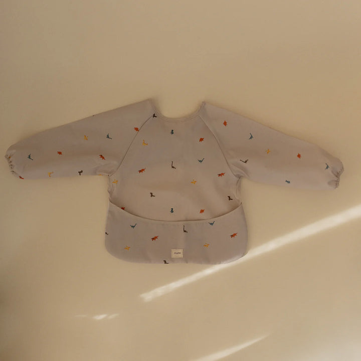 Mushie Long Sleeve Bib (Dinos)