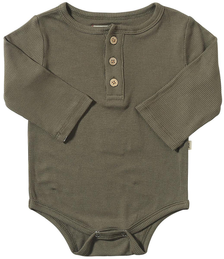 Me & Henry Aynor Rib Onesie (Green)