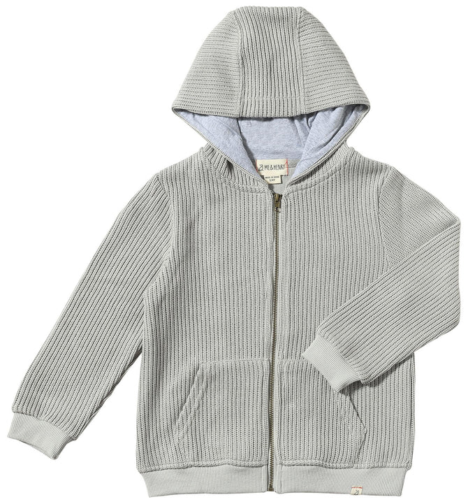 Me & Henry Bellamy Knitted Hooded Top (Grey)