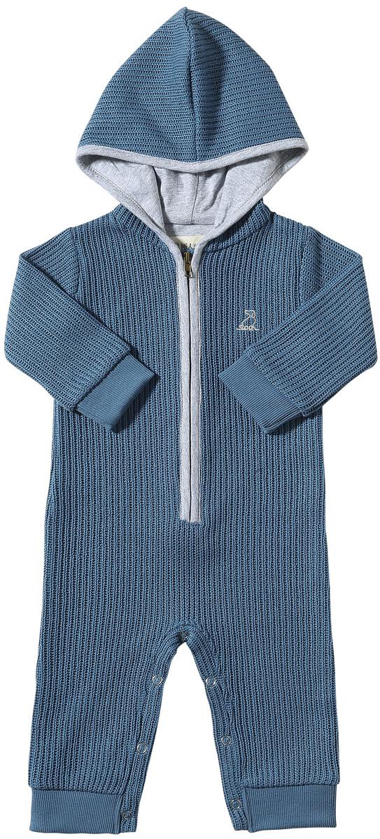 Me & Henry Blaine Hooded Romper (Blue)