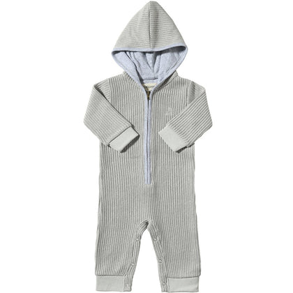 Me & Henry Blaine Hooded Romper (Grey)