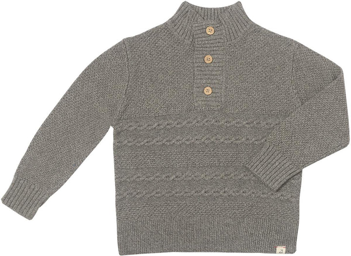 Me & Henry Cable Sweater (Heathered Grey)