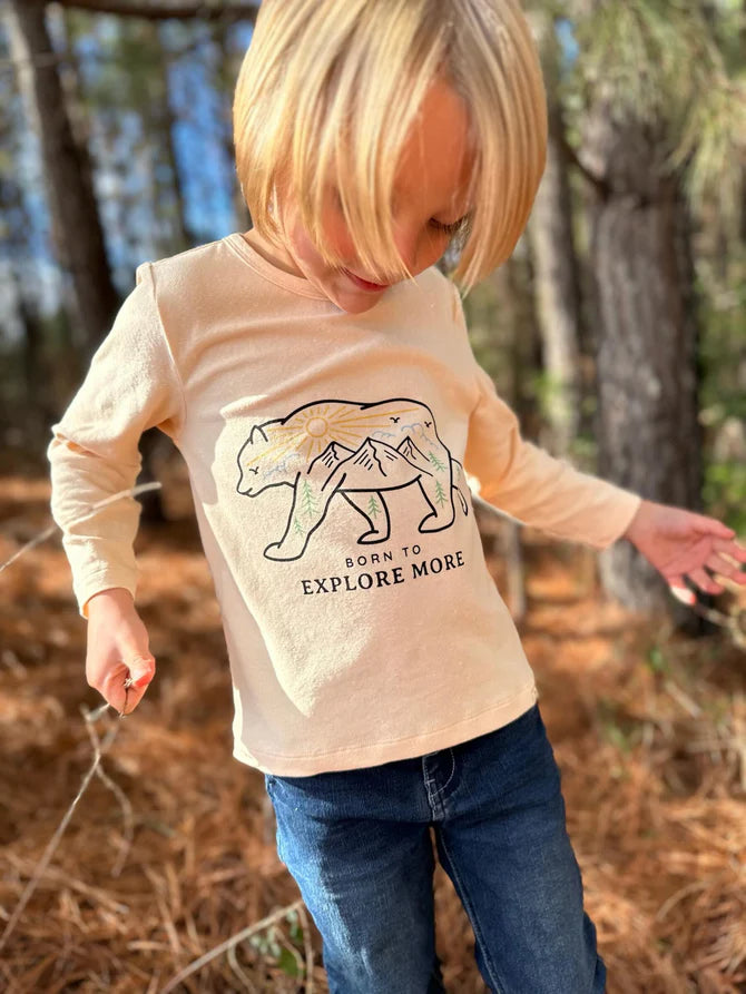 Me & Henry Cherokee Raglan Tee (Cream Explore More)