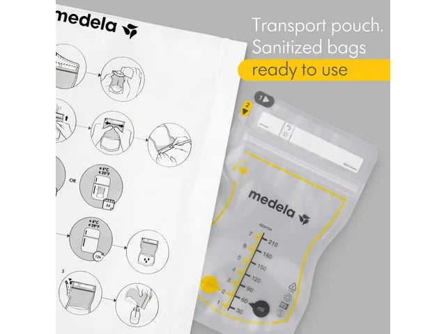 Medela Easy Pour Breast Milk Storage Bags (50 ct)