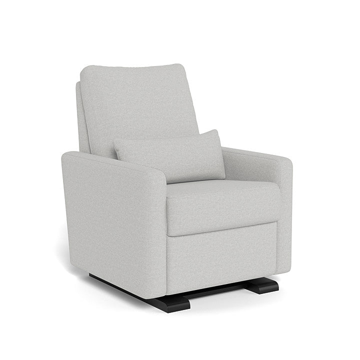 Monte Matera Glider Recliner (Espresso Base/Fog Grey Fabric) IN-STOCK