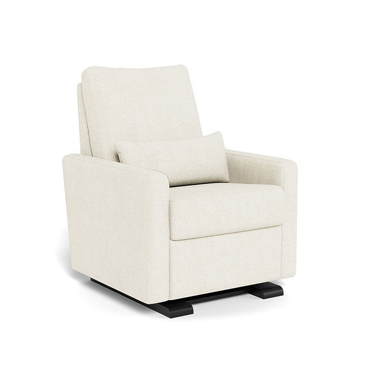 Monte Matera Glider Recliner (Espresso Base/Ivory Bucle) SPECIAL ORDER