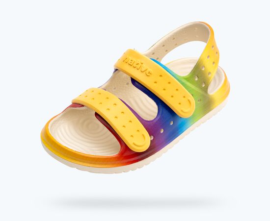 Native Chase Little Kid (Pollen Yellow/Rainbow Gradient)