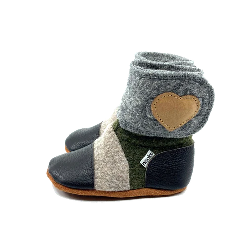 Nooks Design Felted Wool Booties (Sapling)